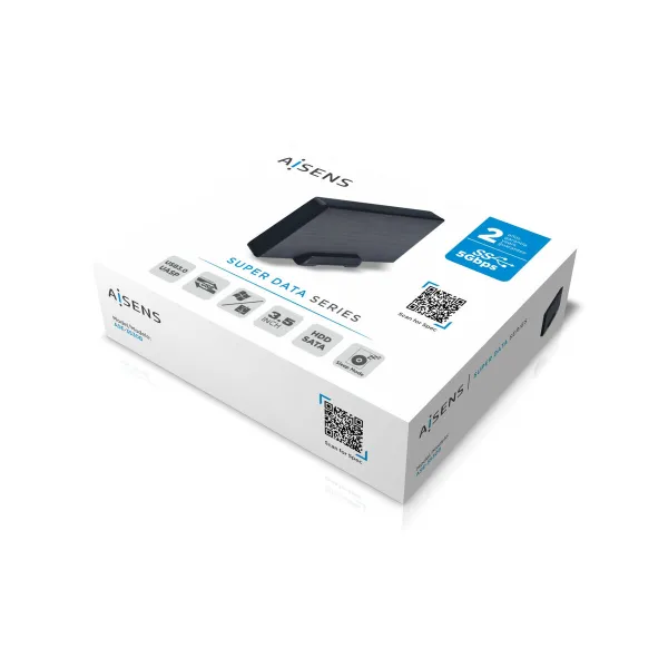 External Box Aisens ASE-3530B Black 3,5