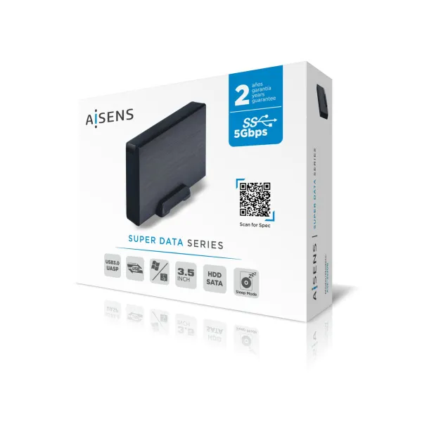 External Box Aisens ASE-3530B Black 3,5