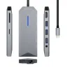 USB-C Hub Aisens ASUC-9P001-GR Grey 100 W