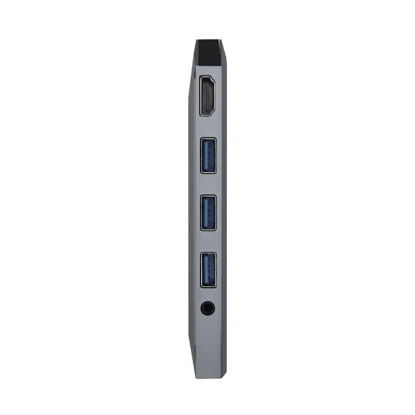 USB-C Hub Aisens ASUC-9P001-GR Grey 100 W