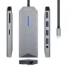 USB-C Hub Aisens ASUC-9P001-GR Grey 100 W