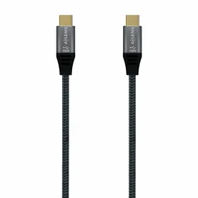 USB-C Cable Aisens A107-0628 1 m Grey (1 Unit)