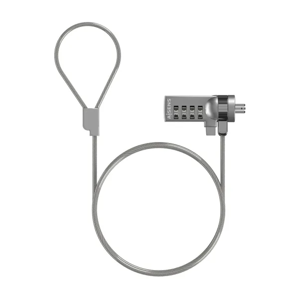 Security Cable Aisens ASLK-D40N01-SL Silver 1,5 m