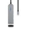 USB-C Hub Aisens ASUC-4P002-GR Grey 100 W
