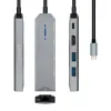 USB-C Hub Aisens ASUC-5P003-GR Black Grey 100 W
