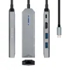USB-C Hub Aisens ASUC-5P003-GR Black Grey 100 W