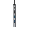 USB-C Hub Aisens ASUC-5P003-GR Black Grey 100 W