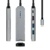USB-C Hub Aisens ASUC-5P003-GR Black Grey 100 W
