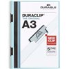 Document Folder Durable Duraclip 60 Blue Transparent A3 (10Units)