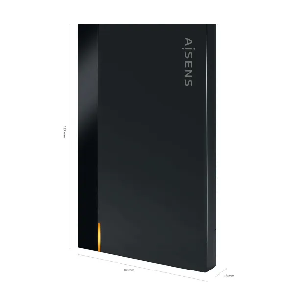 External Box Aisens ASE-2524B Black 2,5
