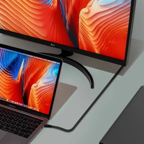 USB-C-kaabel Aisens Must 60 cm