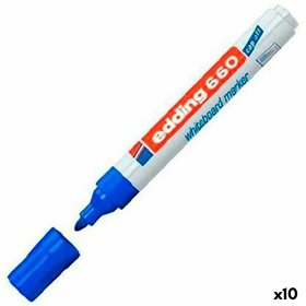 Whiteboard marker Edding 661 Whiteboard Blue White (10 Units)