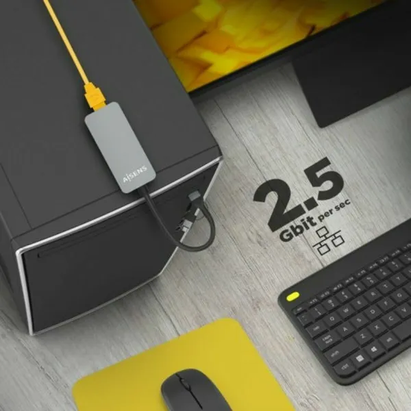 USB-Kaapeli Aisens Harmaa 15 cm