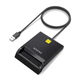 External Card Reader DNI Aisens ASCR-SN06-BK Black