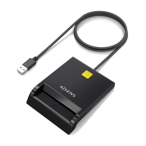 External Card Reader DNI Aisens ASCR-SN06-BK Black
