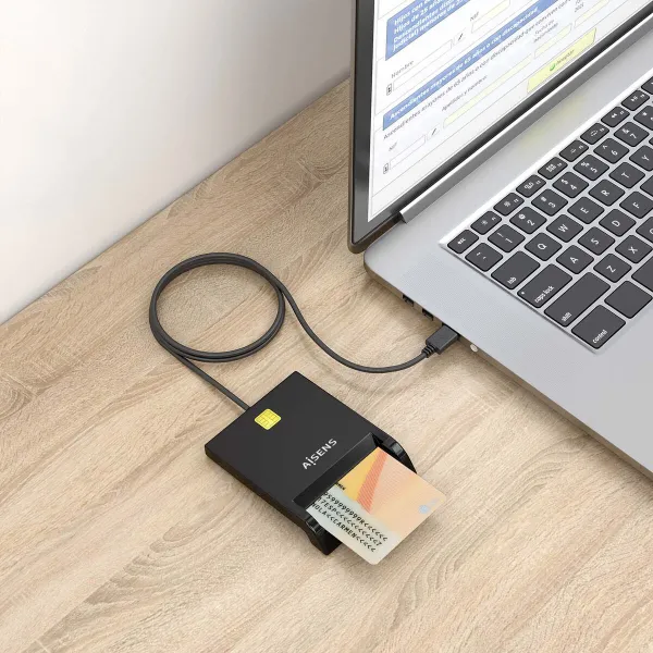 External Card Reader DNI Aisens ASCR-SN06-BK Black