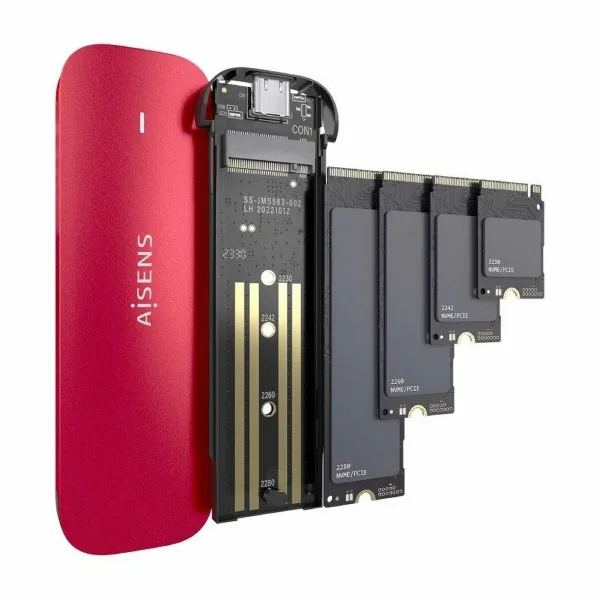 Cietā Diska Ietvars Aisens ASM2-027RED