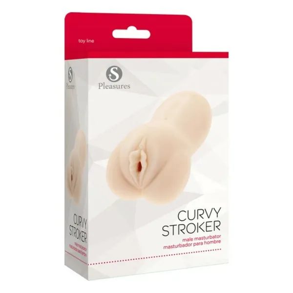 Masturbācijas Rīks S Pleasures Curvy Stroker Bēšs