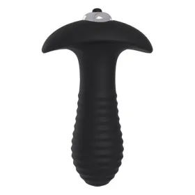 Anal plug S Pleasures Spiral Black Black/Silver