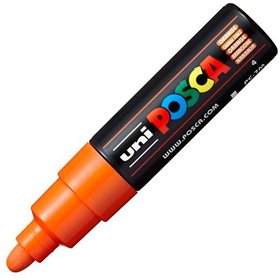 Felt-tip pens POSCA PC-7M Orange (6 Units)