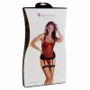 Corset S Pleasures Red/Black (One size)