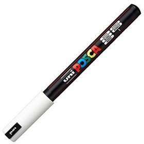 Felt-tip pens POSCA PC-1MR White (6 Units)
