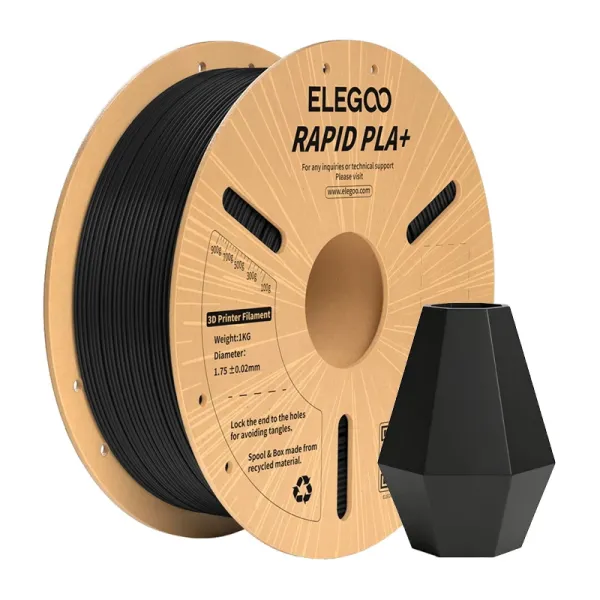 ELEGOO Rapid PLA+ Filament (Black)