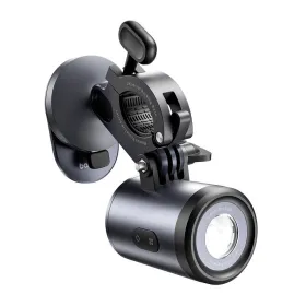Baseus PrimeTrip 2-in-1 bike mount, phone holder + flashlight (black)