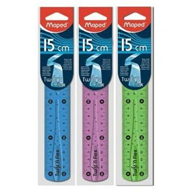 Geometry set Maped Twist'n Flex Multicolour 15 cm 20 Units