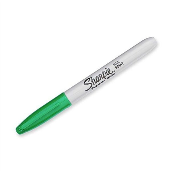 Permanent marker Sharpie Fine Point Green (12 Units)