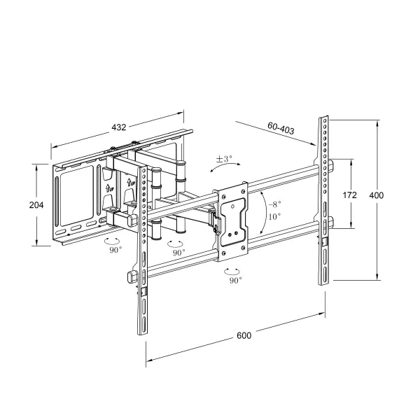 TV Statīvs TM Electron 45 kg