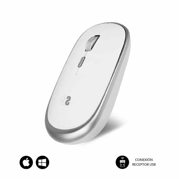 Mini Optical Mouse Subblim SUBMO-RFM0001 Silver 1600 dpi