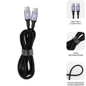 USB-C - USB-C Kaabel Subblim SUBCAB-C10001 1 m Must