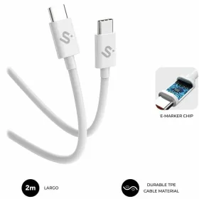 USB-C - USB-C Kaabel Subblim SUBCAB-C10011 2 m Valge
