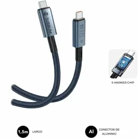 USB-C - USB-C kaapeli Subblim SUBCAB-C24010 1,5 m Melns