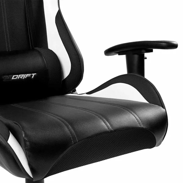 Spēļu Krēsls DRIFT DR175CARBON Balts Melns
