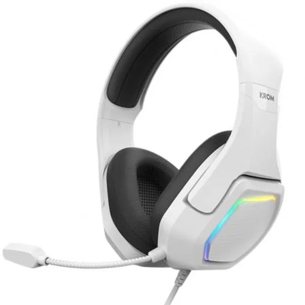Bluetooth Austiņas ar Galvaspanti Krom NXKROMKOPA71WH Balts