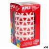 Stickers Apli Gomets Red Triangular (36 Units)