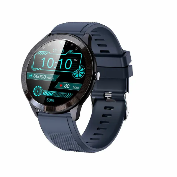 Smartwatch LEOTEC LESW32B Blue Black 1,28