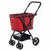 Iepirkumu ratiņi Carlett CUBE S RUBY Sarkans