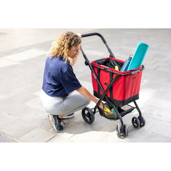 Shopping cart Carlett CUBE S RUBY Red