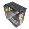 Darkflash DY470 computer case (black) + 4 fans + GPU bracket