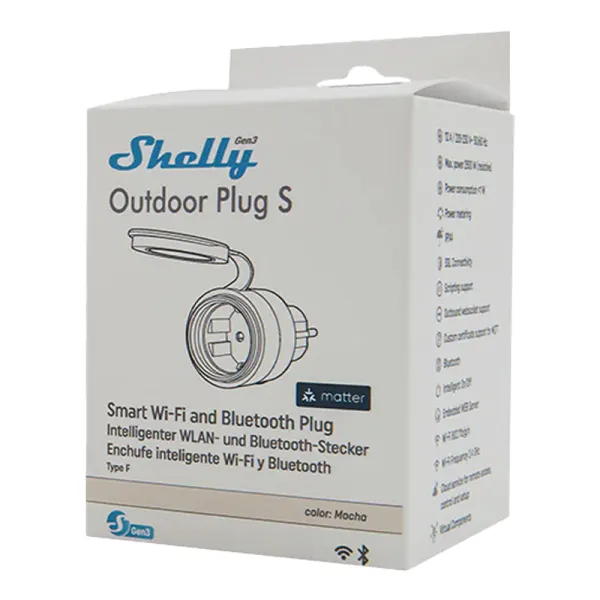 Smart Plug Shelly S3PL-20112EU Wi-Fi