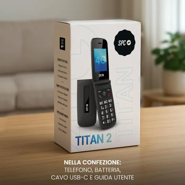 Smartphone SPC TITAN 2      4G Black 128 GB 2.4