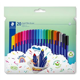 Set of Felt Tip Pens Staedtler Triplus Multicolour 20 Pieces