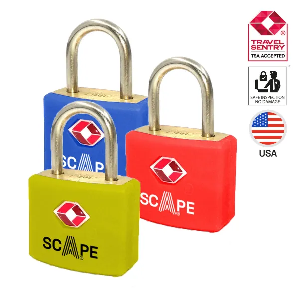 Key padlock Scape Travel TSA-385 Metal Rectangular