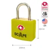 Spynos raktas Scape Travel TSA-385 Metalinis Stačiakampis