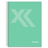 Notebook Imprex Green Din A4 80 Sheets (4 Units)