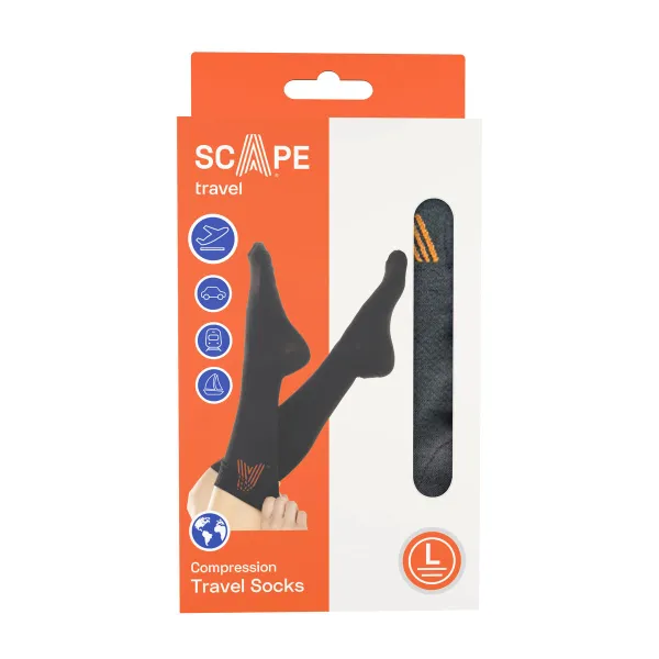 Compression Socks Scape Travel Black