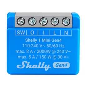 Nutipistik Shelly S4SW-001X8EUU Bluetooth Wi-Fi Bluetooth 5.0
